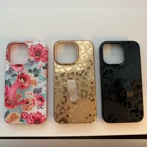 Loopy Case Floral, Gold, and Black Phone Case Trio